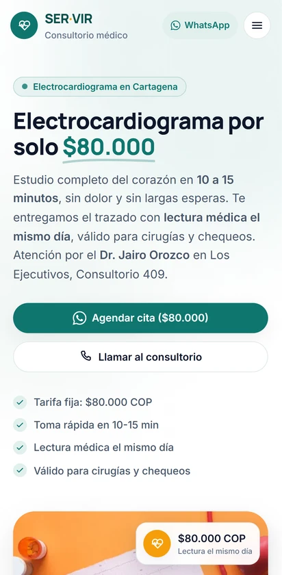 Consultorio SER-VIR — Mobile